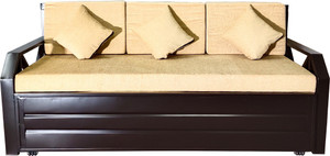 ROYAL METAL FURNITURE King Size 3 Seater Double Metal Pull Out Sofa Cum Bed
