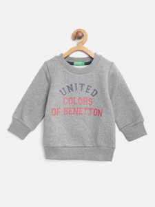 United Colors of Benetton Full Sleeve Printed Boys Sweatshirt