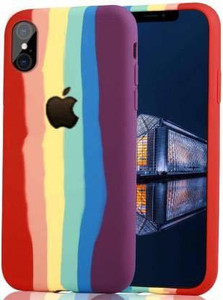 レインボー Apple iPhone Xs COST TO COST Back Cover for Apple iPhone Xs Rainbow Silicon