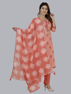ARU'S WORLD Women Kurta Dhoti Pant Dupatta Set