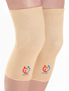 Family Line Knee Cap (Knee Support) Compression (Beige, Large(19.6-22.0) inches) Knee Support