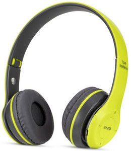 Techobucks Rich Bass P-47 (2-in-1) Bluetooth Wired and Wireless Headset|3D Stereo Sound|Sports Earphone|foldable & Adjustable Headphone MP3 Player