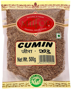 MilTop Jeera Whole(Whole Cumin Seed), 500G Cumin Seeds