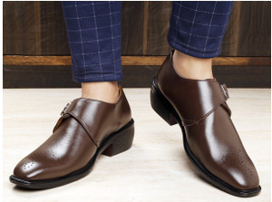 YUVRATO BAXI Men's Casual Monk Party Wear Slip-On Shoes Monk Strap For Men