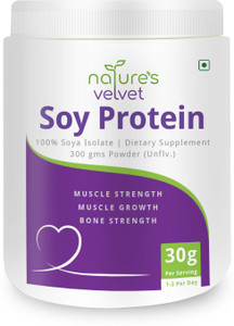 Natures Velvet Lifecare NVL Soy Protein, Vegetarian and Natural, 300 gms प्लांट-बेस्ड प्रोटीन