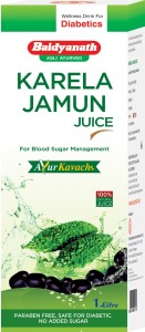 Baidyanath Karela Jamun Juice | Diabetic Care | Controls Blood Sugar Levels - 1L