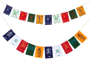PARTY MIDLINKERZ Tibetan Prayer Flags Rectangle Car Window Flag