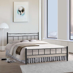 FurnitureKraft London Metal Double Bed