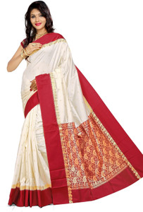 JagannathSaree Self Design Bollywood Silk Blend Saree