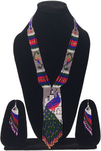 ZAID HANDICRAFTS Glass Blue, Green Jewellery Set