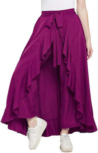 SASHTI COLLECTION Regular Fit Women Purple Trousers