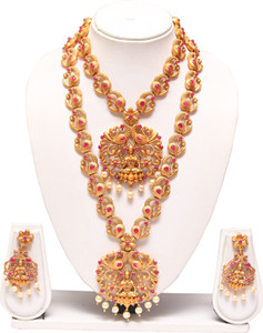 Ethnicking Alloy Gold-plated Gold Jewellery Set Price in India Buy  Ethnicking Alloy Gold-plated Gold Jewellery Set Online at Best Prices in  India