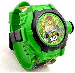 ArtsbySushma Ben10 Green Kids Projector Watch ideal for kids under 11 Ben10 kids Projector watch 24 images Digital Watch  - For Boys & Girls