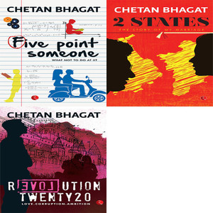 Revolution Twenty 20: Love. Corruption. Ambition + 2 States: The Story Of My Marriage + Five Point Someone ; What Not To Do At IIT (Set Of 3 Books)