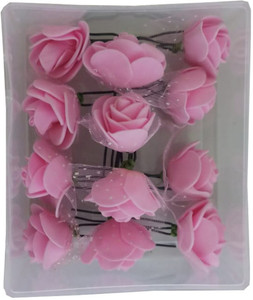 MorningGlory Flower Juda Hair Pins for Girls Hair Styling - 12 Pieces Hair Pin