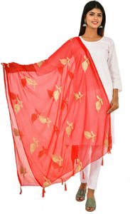 YOUTHQUAKE Chiffon Embroidered Women Dupatta