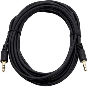 JAMUS AUX Cable 5 m 5 meter 5 m AUX Cable (Compatible with speaker, Black)
