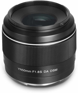 Yongnuo YN50mm F1.8S  50mm F1.8 Larege Aperture APS-C Standard Prime E-Mount Auto Manual Focus AF MF USB for Sony Cameras Wide-angle Prime  Lens