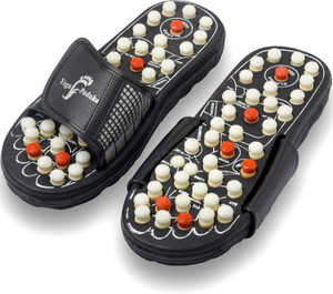 LivEasy Women Essentials Yoga Paduka Acupressure Slippers for Full Body Blood Circulation | Natural Leg Foot Massager Slippers For Men and Women Flip Flops