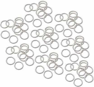 Delush Jewellery Making Silver Jump Ring for Quilling Kit, Jewellery Making Accessories Silver (250 pcs)