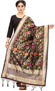 jennydesigner Silk Blend Woven Women Dupatta