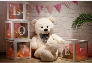 Ziraat Cute Bootsy Creem 152 Cm 5 feet Huggable And Loveable For Someone Special Teddy Bear  - 152 inch