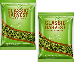 Classic Harvest Unpolished Green Moong Dal (Whole)