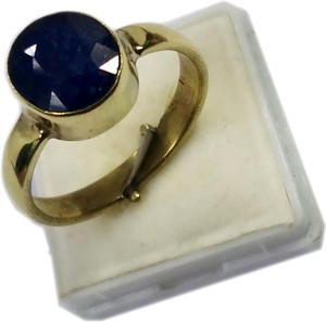 PRIYANSHU NAVRATN Stone Sapphire Gold Plated Ring