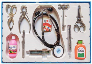 मिखा Doctor Set Toy for Kids, Set of 10, Pretend Play and Learning Games