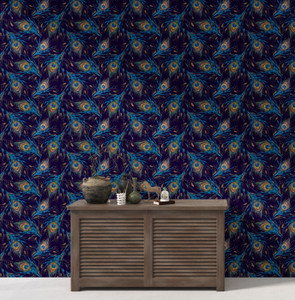 DWELLSINDIA Decorative Multicolor Wallpaper