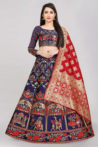 Divastri Self Design Semi Stitched Lehenga Choli