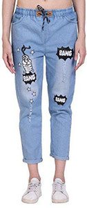 PRACTISE Jogger Fit Women Light Blue Jeans