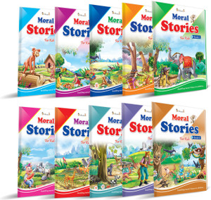Story Books Set of 10 in English with 101 Moral Stories from Inikao  - Picture Story Books for Kids Age 4+