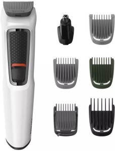 PHILIPS MG3721/77 Multi-Grooming Series 3000 7-in-1 for Face-Hair-Body-Nose and Ear Kit Grooming Kit 60 min  Runtime 5 Length Settings