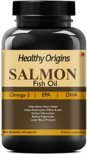 Healthy Origins Salmon Fish Oil 1000mg, Fish Oil Capsules Ultra