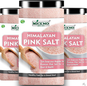 मिकनो ऑर्गेनिक्स 1.5 kg Himalayan Pink Rock Salt powder Organic for Weight loss ( imported ) Himalaya Pink Salt हिमालयन पिंक सॉल्ट