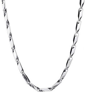 shri sai traders Stainless Steel Rice Design Silver Color Chain Silver Plated Silver Chain
