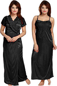 SMARTH Women Nighty with Robe
