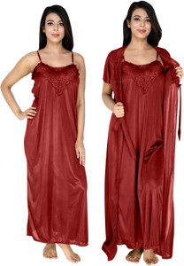 Embrave Women Nighty with Robe
