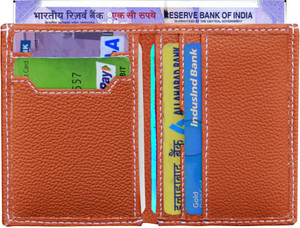 MATSS Matss Genuine Tan Leather||Unisex Travel Organiser||Debit & Credit Holder 6 Card Holder