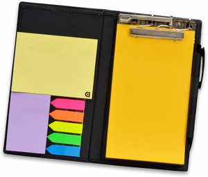 Flipkart SmartBuy Notepad Memo Holder Desk Organizer with sticky Notes Gift Set with Pen Pocket-size Memo Pad UN RULED 50 Pages