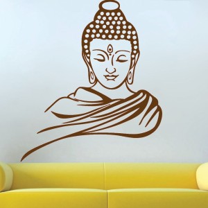 Kayra Decor Lord Buddha Wall Design Stencils for Wall Painting for Home Wall Decoration Suitable for Room Decor, Ceiling and Craft (16 inch x 24 inch) (KHS328) KHS328 Wall Arts Stencil