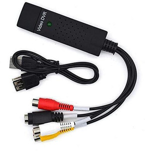 TERABYTE  TV-out Cable USB 2.0 Easycap Audio and Video Capturing Device Directly from TV Dc60 Tv DVD VHS Video Adapter Capture Card Audio Av Capture Support Windows Xp/7/Vista With Attach Setup Link