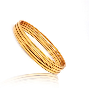 KRIMO Metal Gold-plated Bangle Set