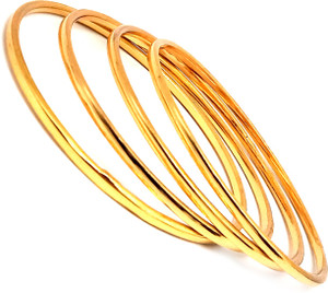 SHANKH-KRIVA Metal Gold-plated Kada