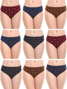 Buy Rupa Assorted Solid Cotton Pack of 10 Panties (Size 85 CM