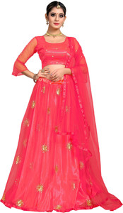 RUKHA FAB Embroidered Semi Stitched Lehenga Choli