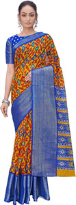 Sariya Printed Patola Cotton Silk Saree