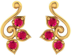 PC Chandra Jewellers Yellow Gold 14kt Stud Earring