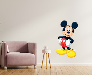 Masstone 42 cm Mickey Mouse Cartoon Animation Wall Sticker Self Adhesive Sticker